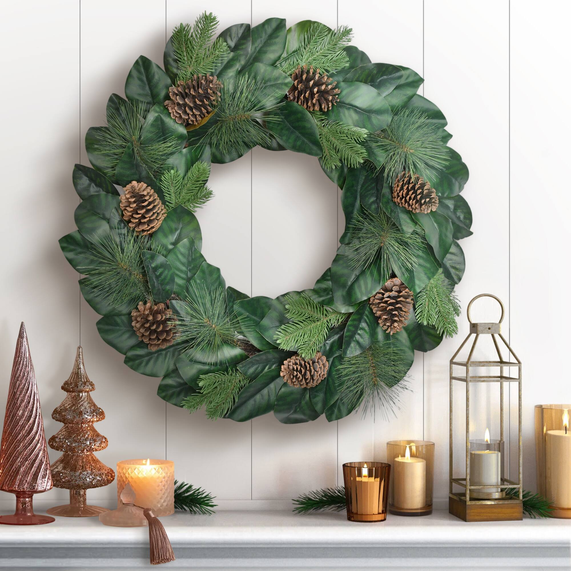 32" Magnolia Wreath